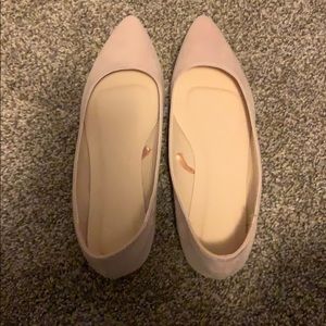 Pink flats